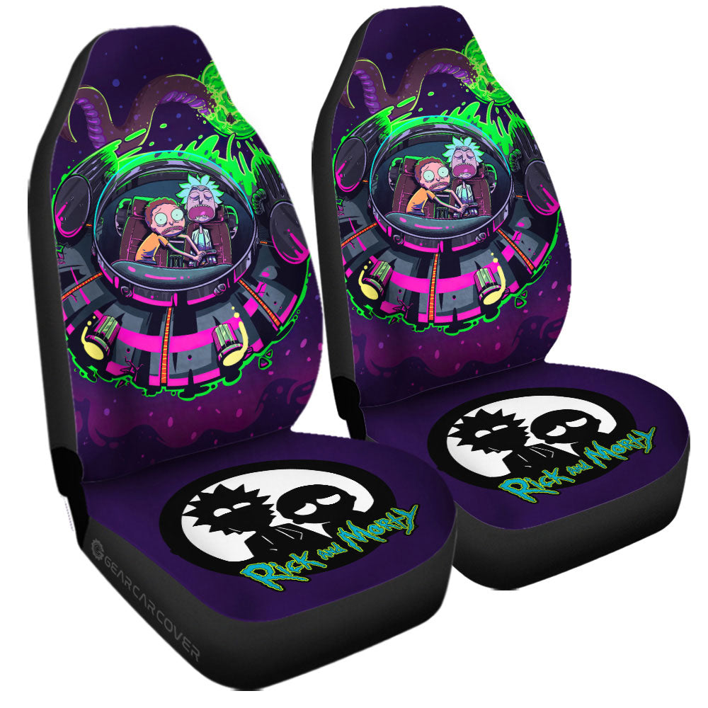 Rick and Morty Car Seat Covers Custom Car Interior Accessories - Gearcarcover - 3