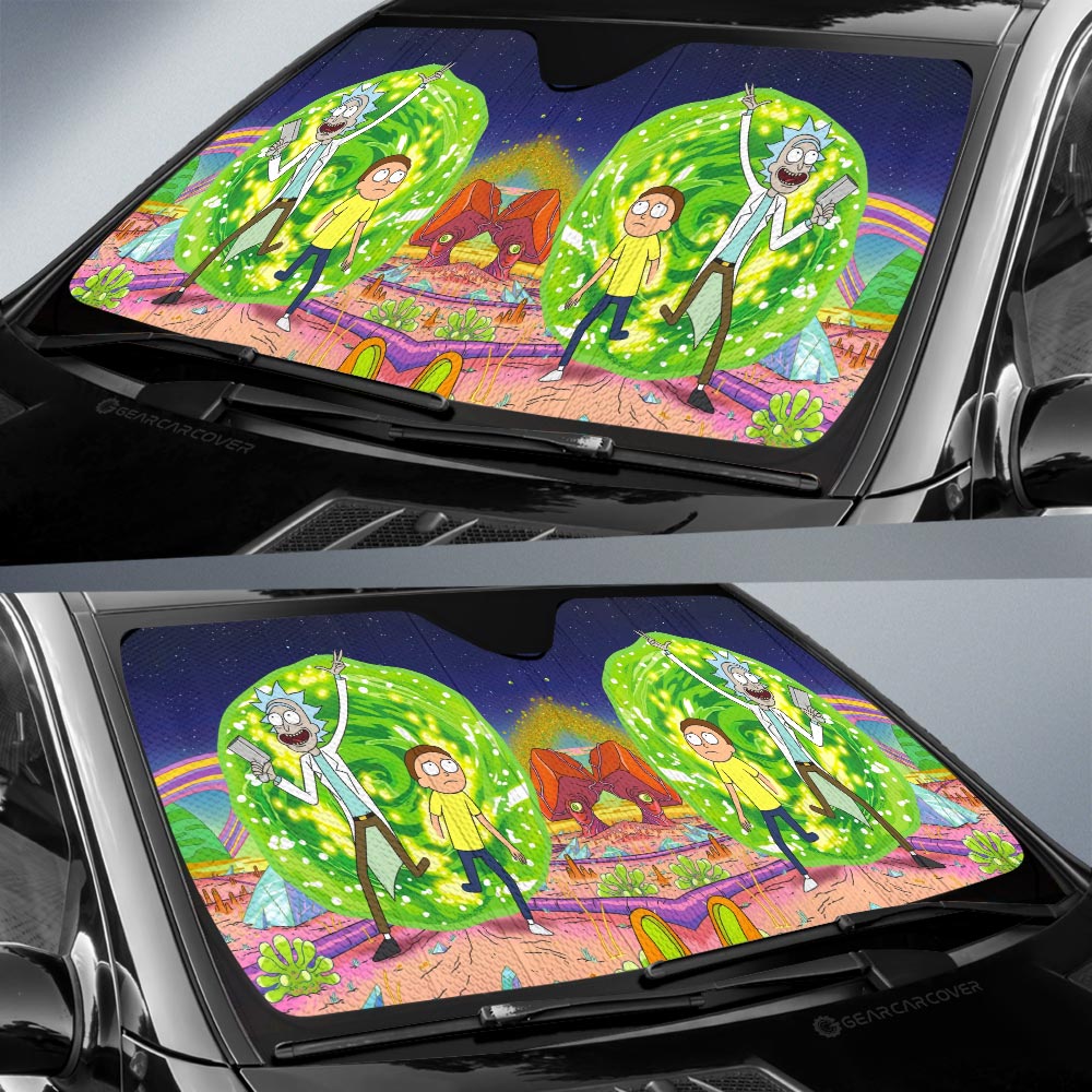 Rick and Morty Car Sunshade Custom Car Interior Accessories - Gearcarcover - 2