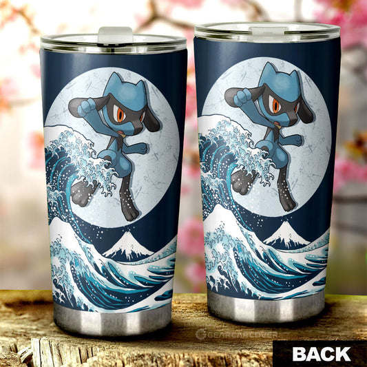 Riolu Tumbler Cup Custom Pokemon Car Accessories - Gearcarcover - 2