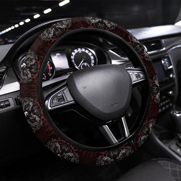 Rising Bengal Dragon Steering Wheel Cover Custom Car Accessories - Gearcarcover - 1