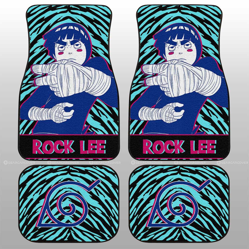 Rock Lee Car Floor Mats Custom Anime Car Accessories - Gearcarcover - 1