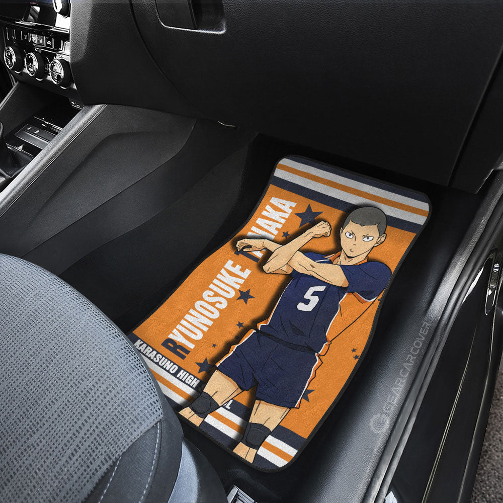Ryunosuke Tanaka Car Floor Mats Custom Haikyuu Anime Car Accessories - Gearcarcover - 4