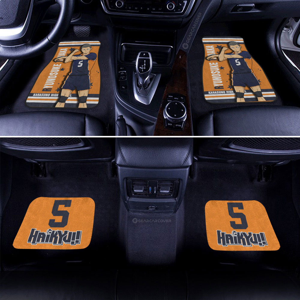 Ryunosuke Tanaka Car Floor Mats Custom Haikyuu Anime Car Accessories - Gearcarcover - 1