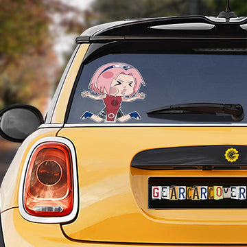 Sakura Hitting Glass Car Sticker Custom Naru Car Funny Accessories - Gearcarcover - 1