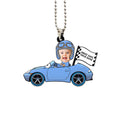 Sally Carrera Ornament Personalized Baby With Helmet Collection - Gearcarcover - 1