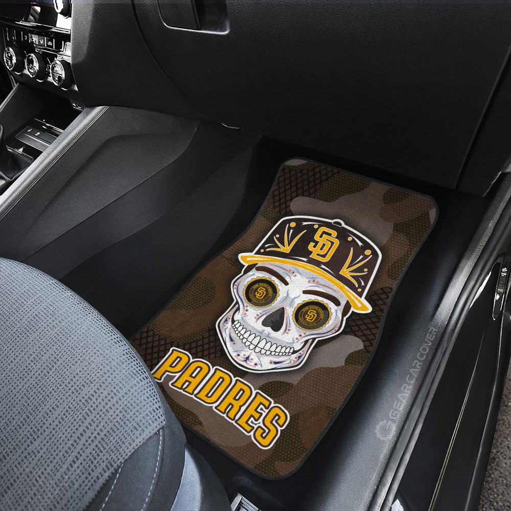 San Diego Padres Car Floor Mats Skull Theme Collection - Gearcarcover - 3