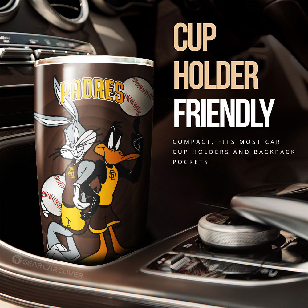 San Diego Padres Tumbler Cup Custom Car Accessories - Gearcarcover - 3