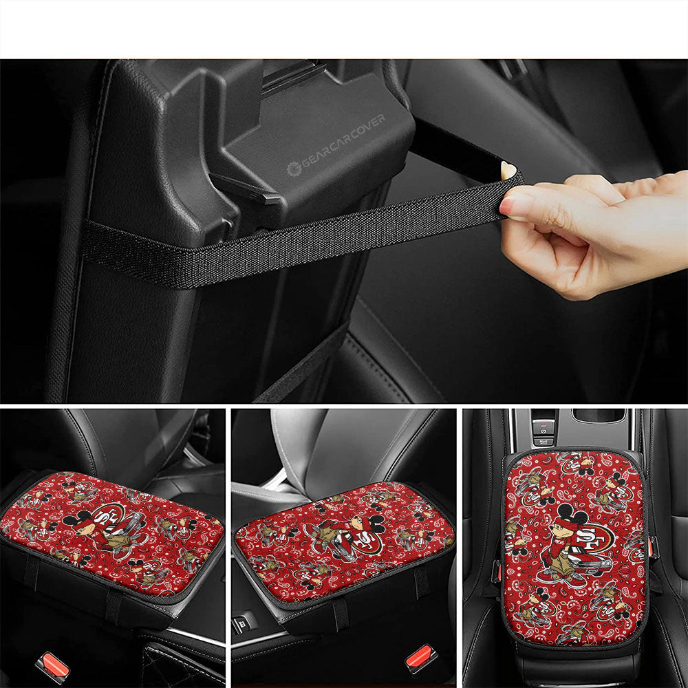 San Francisco 49ers Car Center Console Cover Cartoon Theme Collection - Gearcarcover - 4
