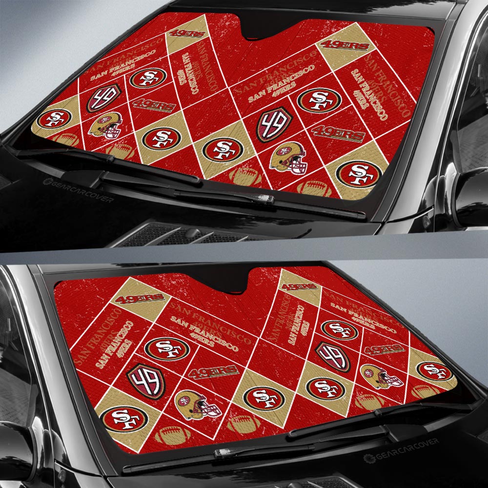 San Francisco 49ers Car Sunshade Sporty Team Collection - Gearcarcover - 2