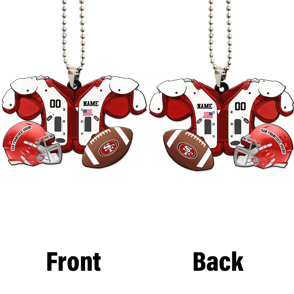 San Francisco 49ers Ornament Personalized Uniforms Collection - Gearcarcover - 4