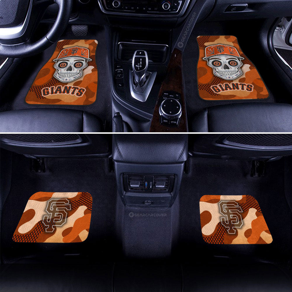 San Francisco Giants Car Floor Mats Skull Theme Collection - Gearcarcover - 2