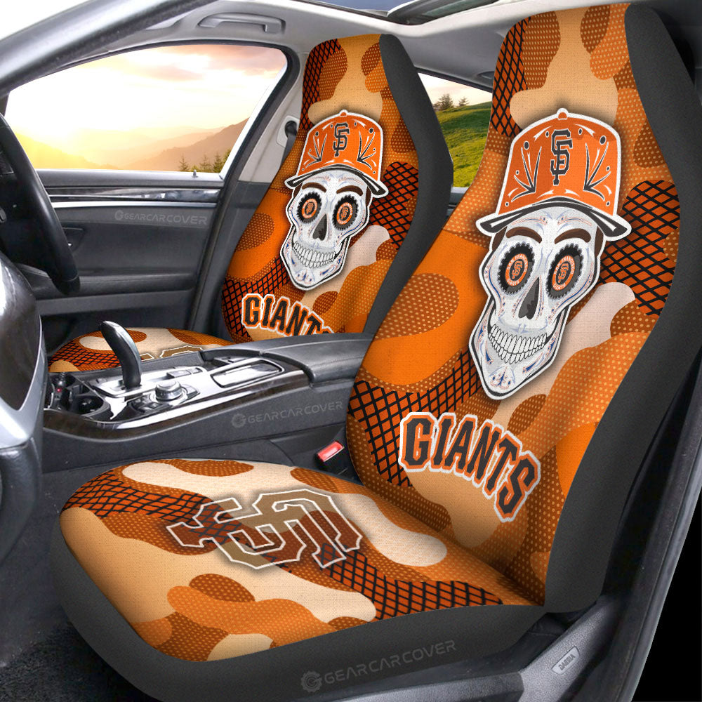 San Francisco Giants Car Seat Covers Skull Theme Collection - Gearcarcover - 1
