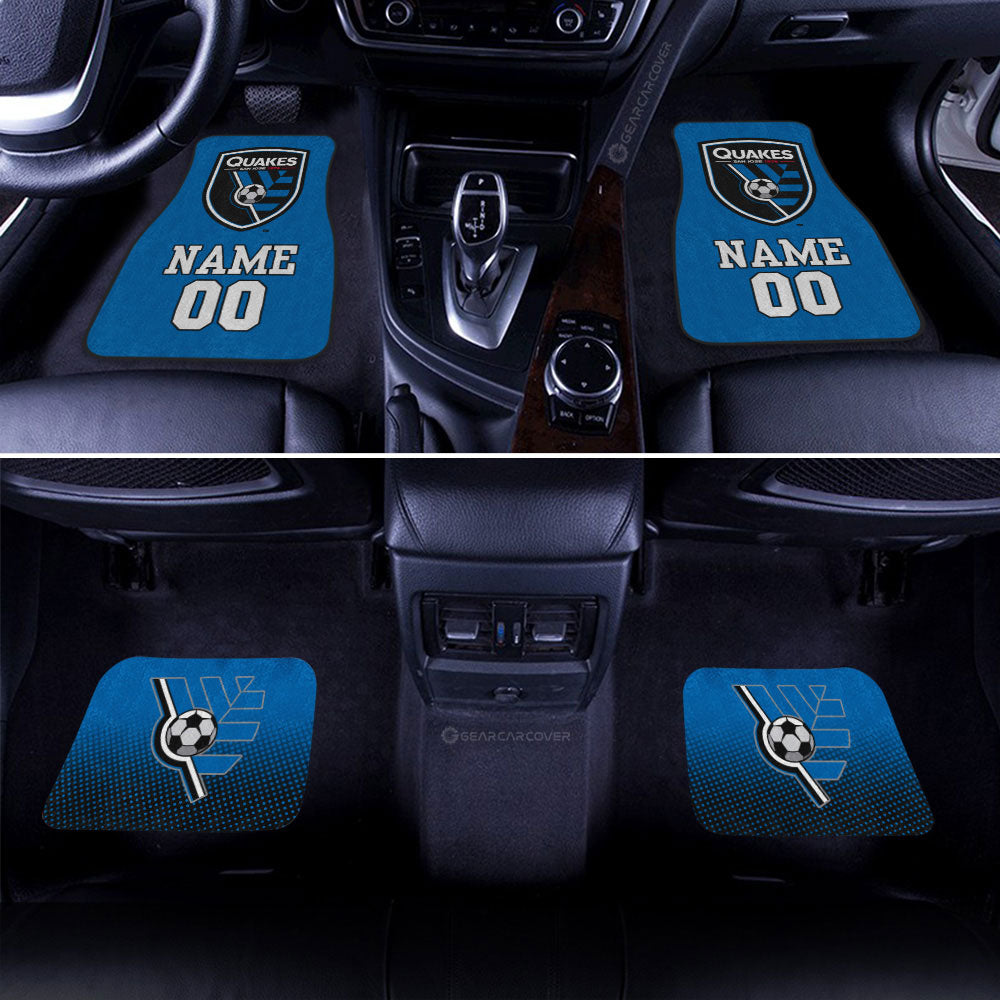 San Jose Earthquakes Car Floor Mats Sporty Team Collection - Gearcarcover - 2