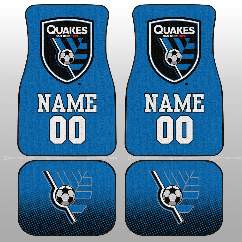San Jose Earthquakes Car Floor Mats Sporty Team Collection - Gearcarcover - 1