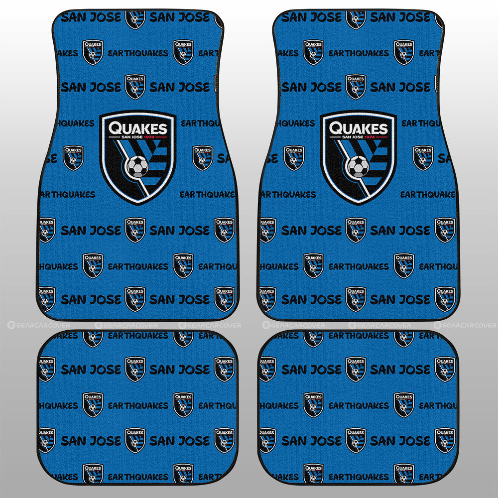 San Jose Earthquakes Car Floor Mats Sporty Team Collection - Gearcarcover - 1
