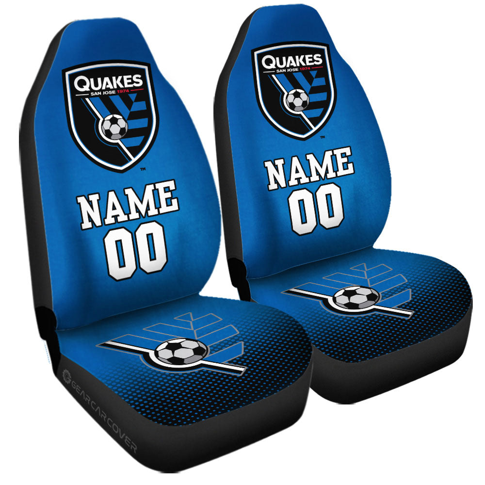 San Jose Earthquakes Car Seat Covers Sporty Team Collection - Gearcarcover - 3