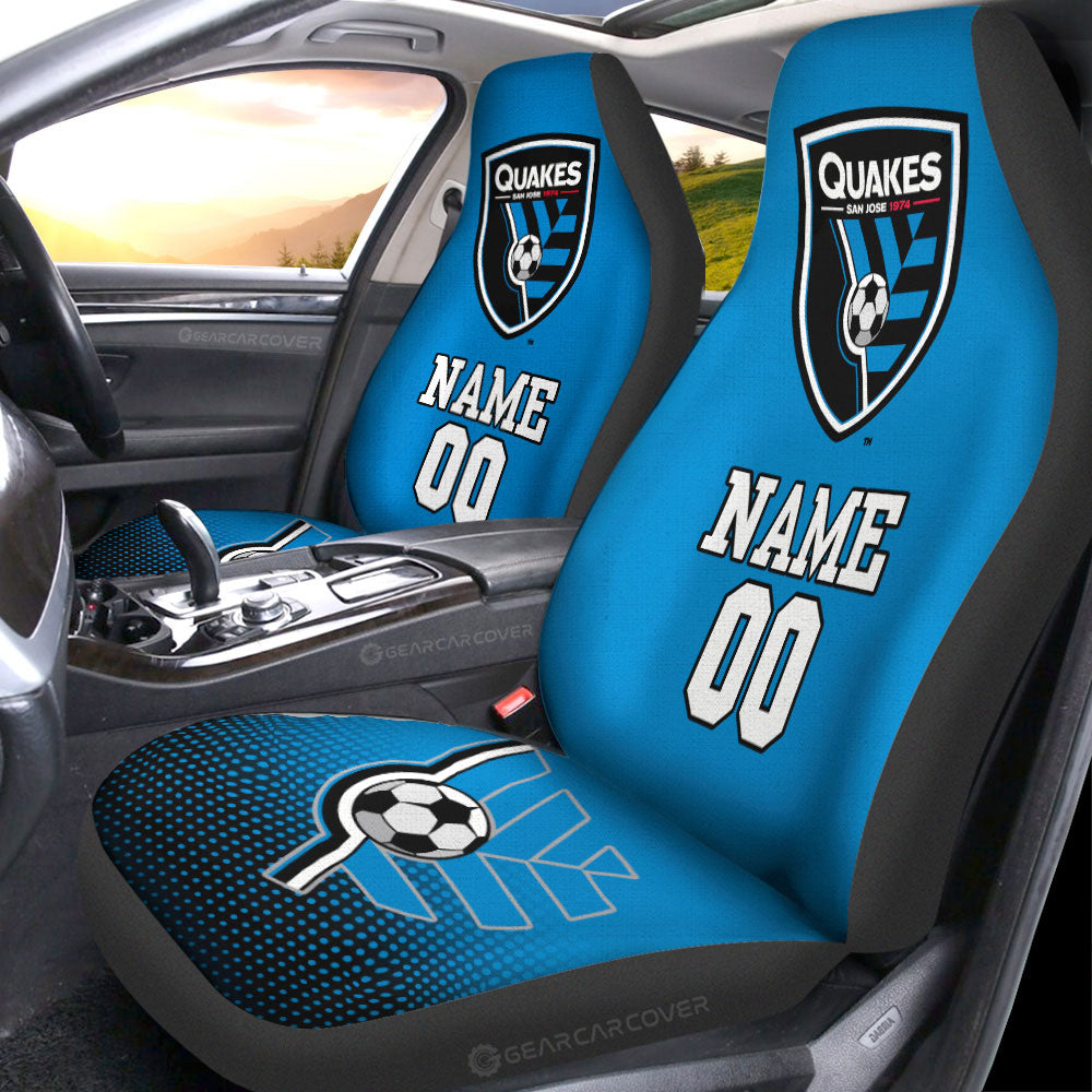 San Jose Earthquakes Car Seat Covers Sporty Team Collection - Gearcarcover - 1