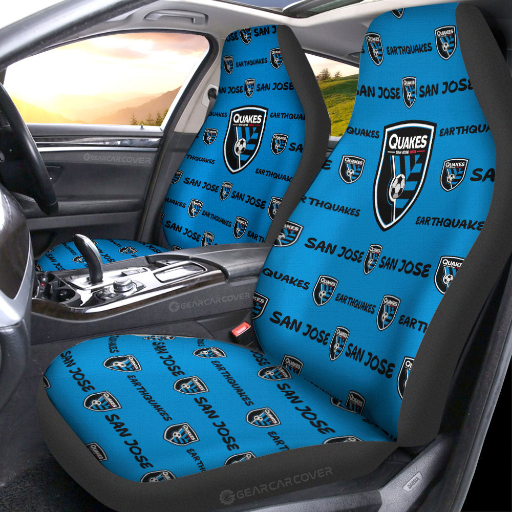 San Jose Earthquakes Car Seat Covers Sporty Team Collection - Gearcarcover - 1