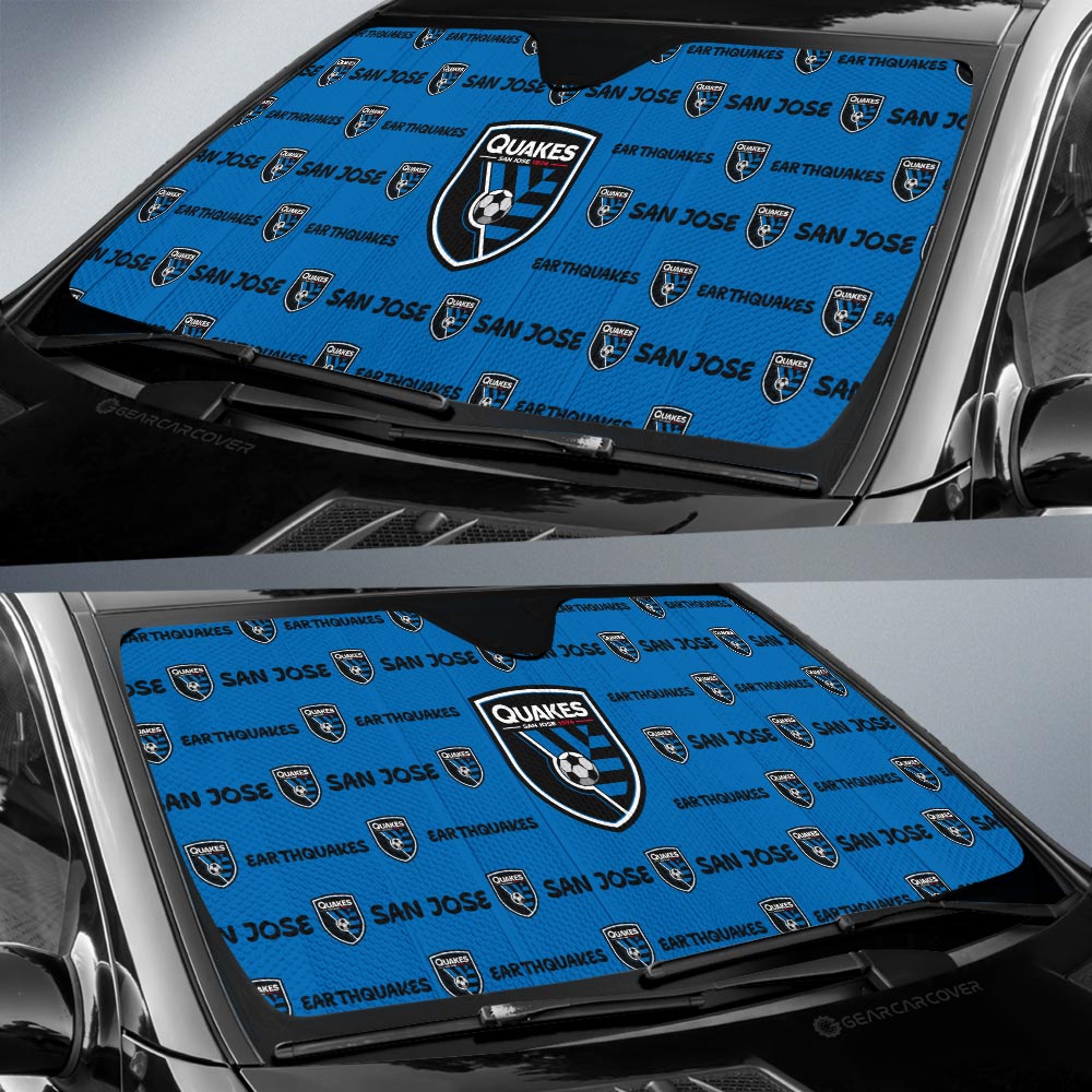 San Jose Earthquakes Car Sunshade Sporty Team Collection - Gearcarcover - 2