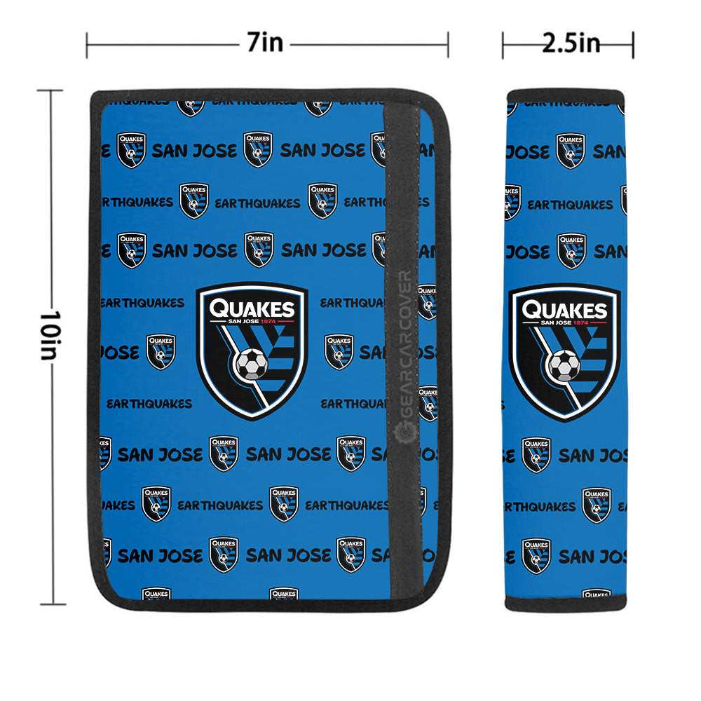 San Jose Earthquakes Seat Belt Covers Sporty Team Collection - Gearcarcover - 1