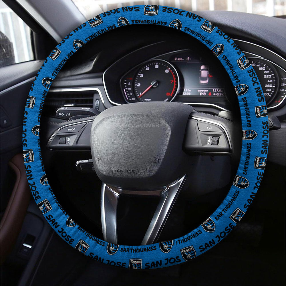 San Jose Earthquakes Steering Wheel Cover Sporty Team Collection - Gearcarcover - 4
