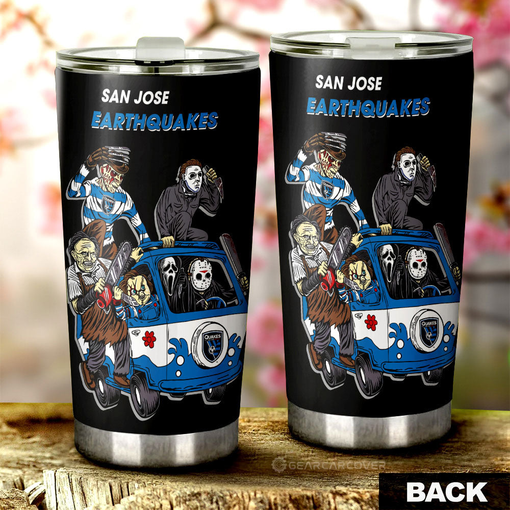 San Jose Earthquakes Tumbler Cup Custom Car Accessories - Gearcarcover - 2