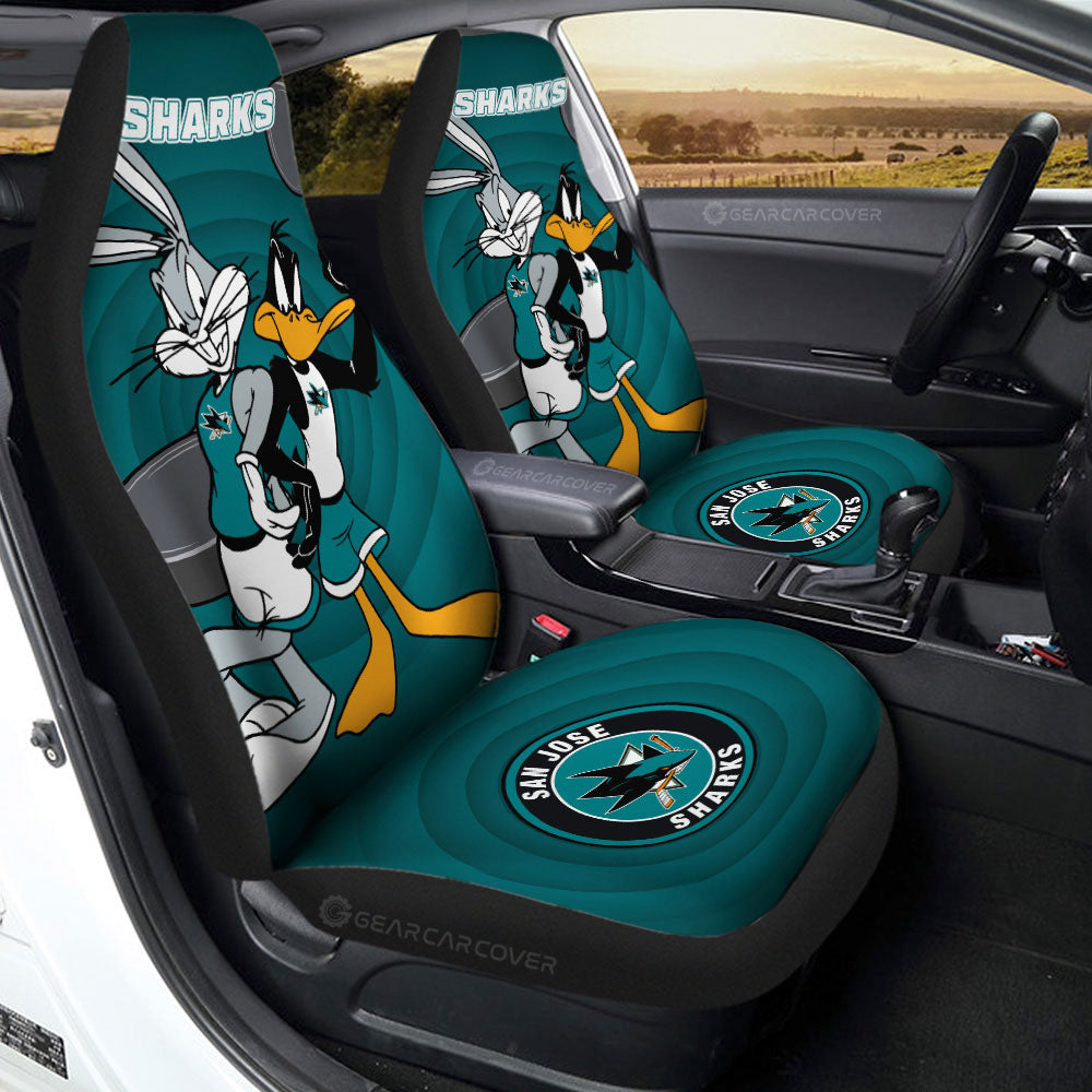 San Jose Sharks Car Seat Covers Custom Car Accessories - Gearcarcover - 2