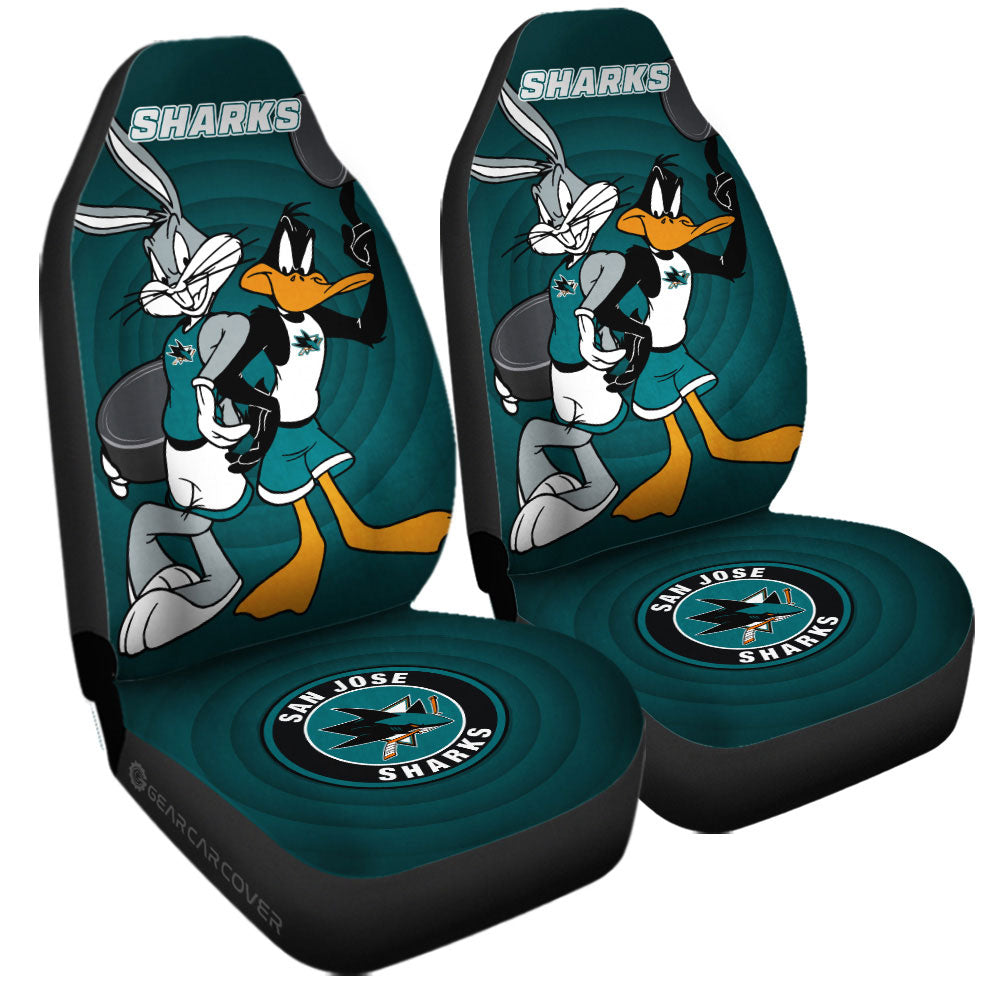 San Jose Sharks Car Seat Covers Custom Car Accessories - Gearcarcover - 3