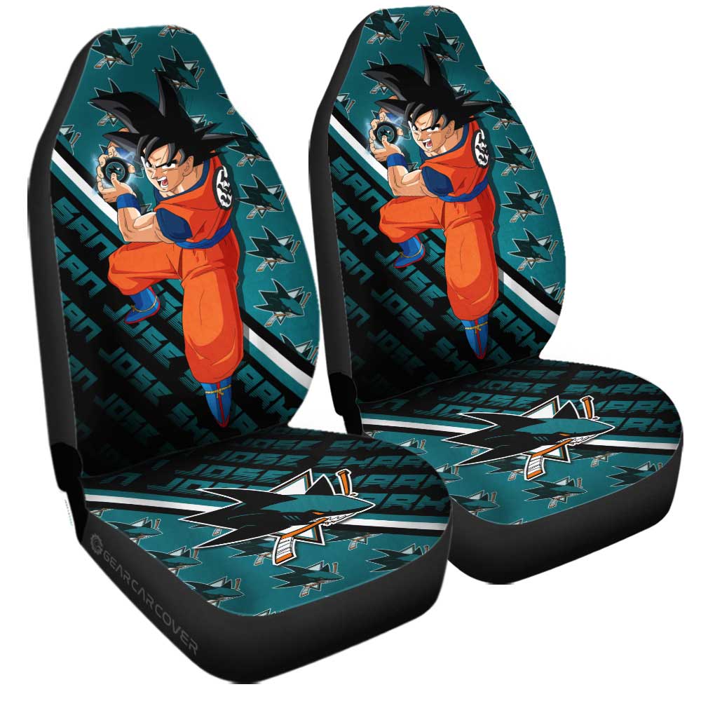 San Jose Sharks Car Seat Covers Goku Car Decorations For Fans - Gearcarcover - 3