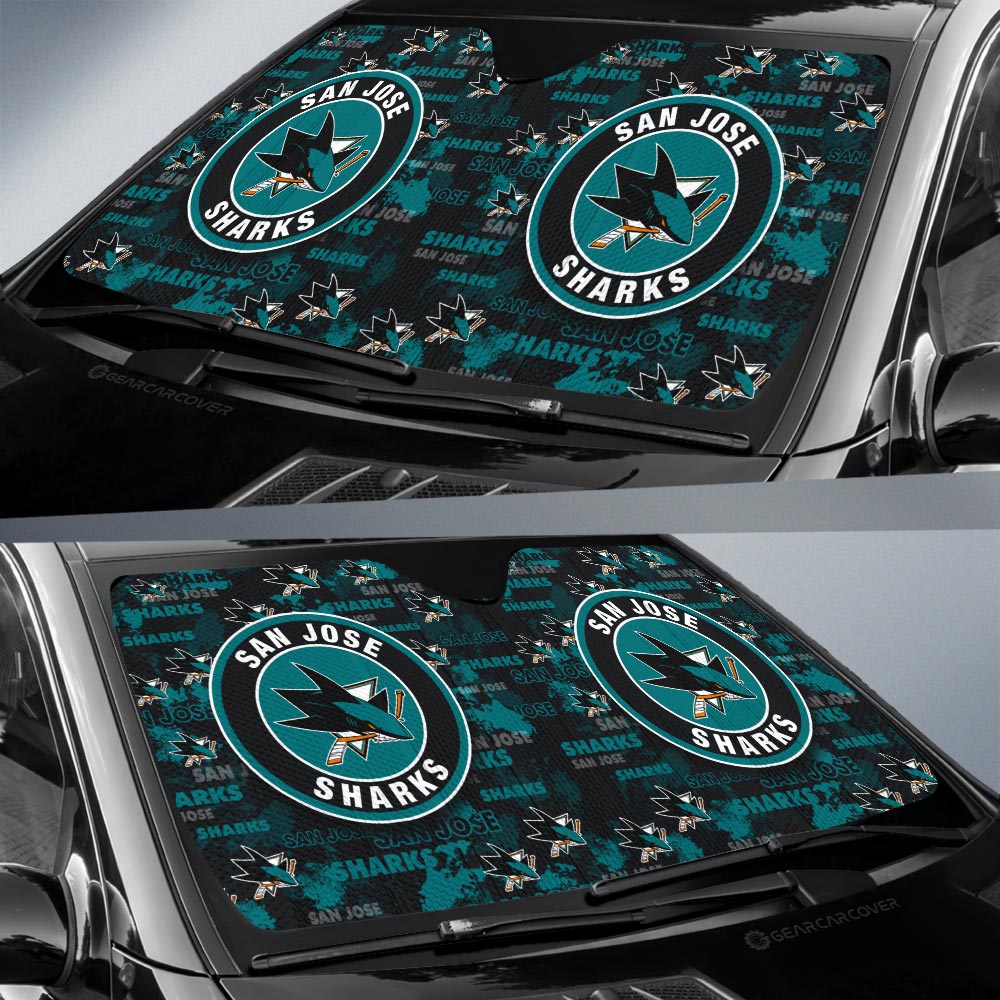 San Jose Sharks Car Sunshade Custom Car Accessories - Gearcarcover - 2