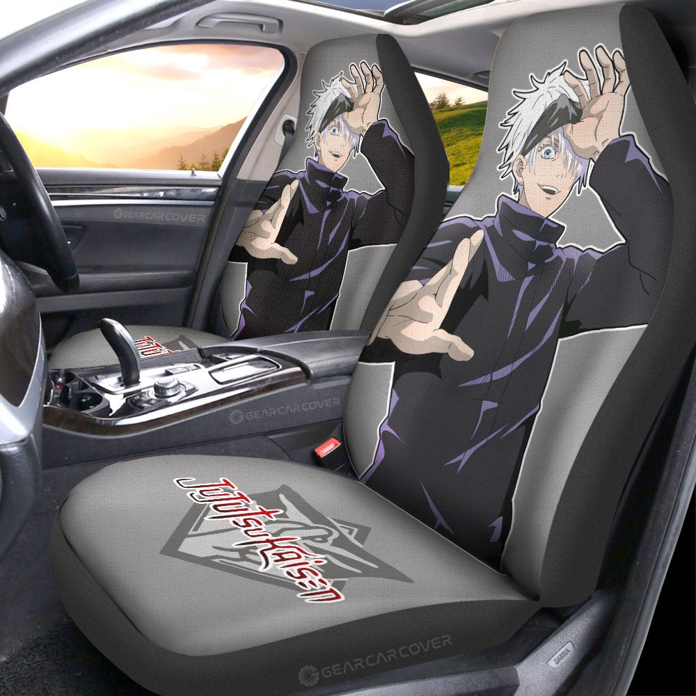 Satoru Gojo Car Seat Covers Custom Main Character - Gearcarcover - 2