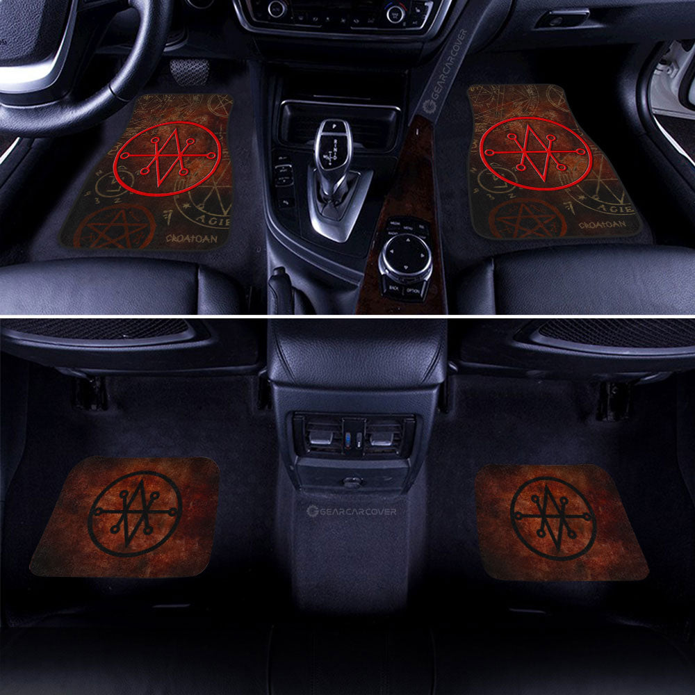 Seal of Azazel Car Floor Mats Custom Supernatural Car Accessories - Gearcarcover - 2