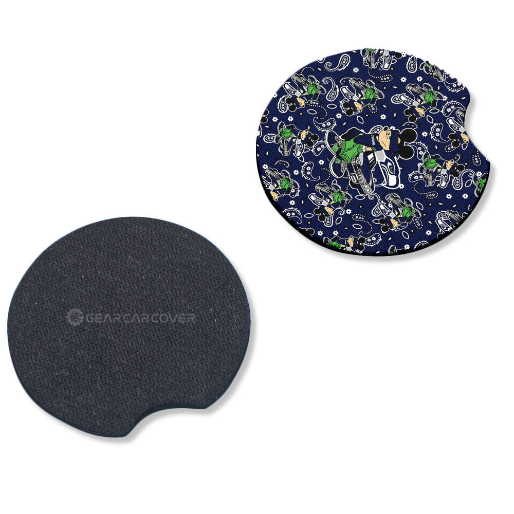 Seattle Seahawks Car Coaster Set Cartoon Theme Collection - Gearcarcover - 4