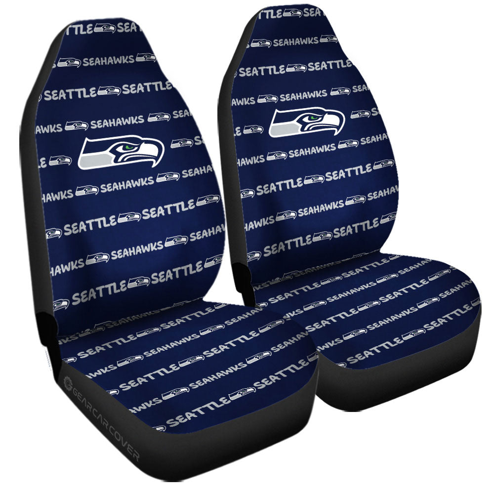 Seattle Seahawks Car Seat Covers Sporty Team Collection - Gearcarcover - 3