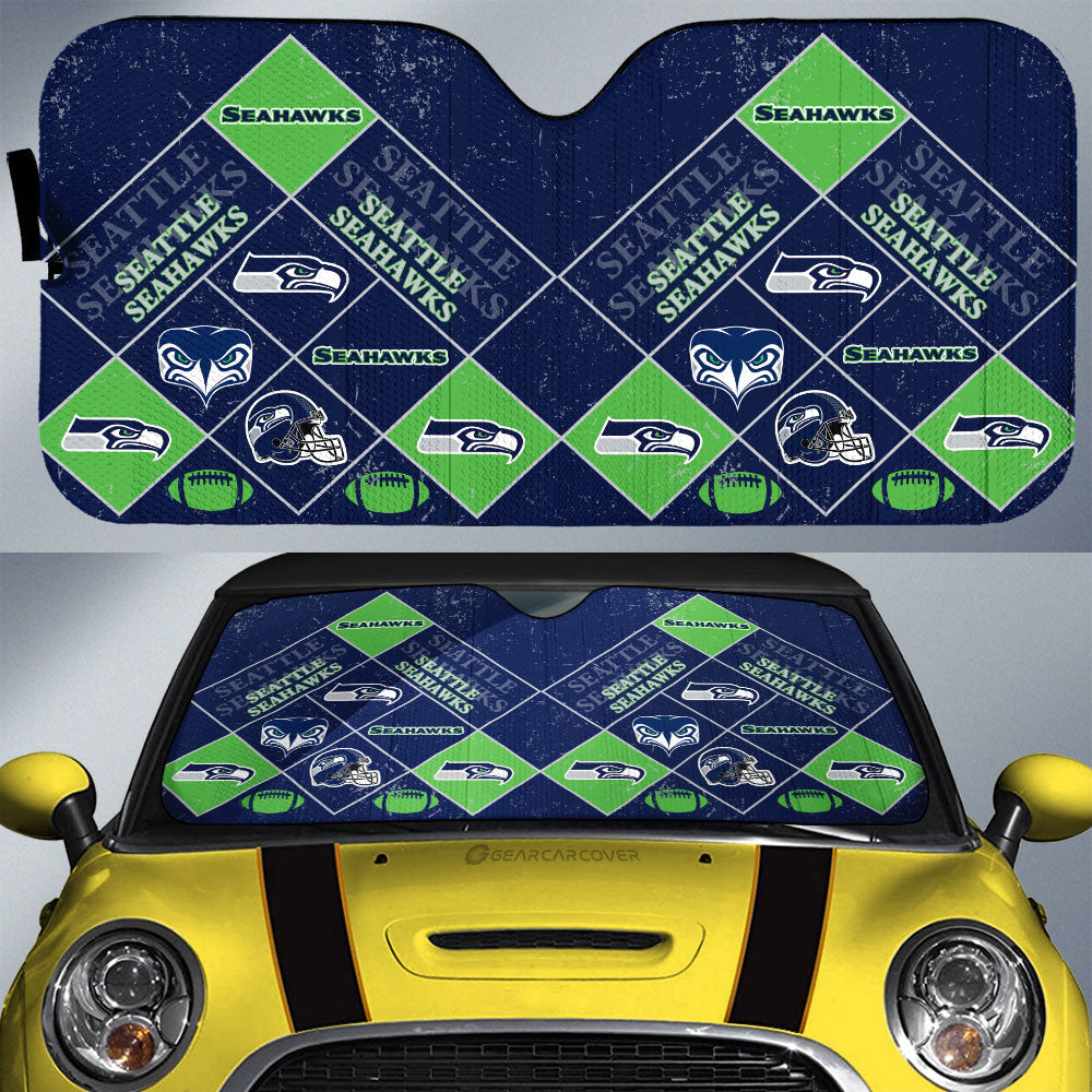 Seattle Seahawks Car Sunshade Sporty Team Collection - Gearcarcover - 1