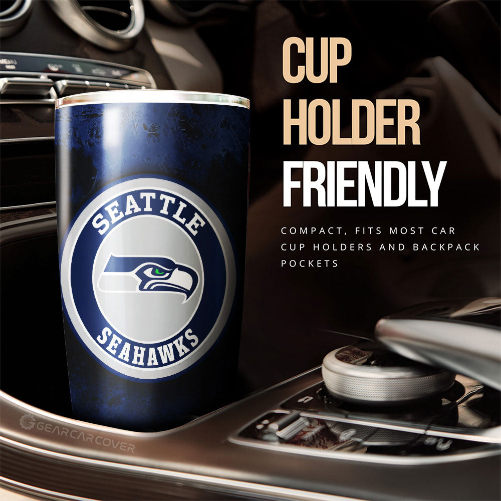 Seattle Seahawks Tumbler Cup Custom Car Accessories - Gearcarcover - 3