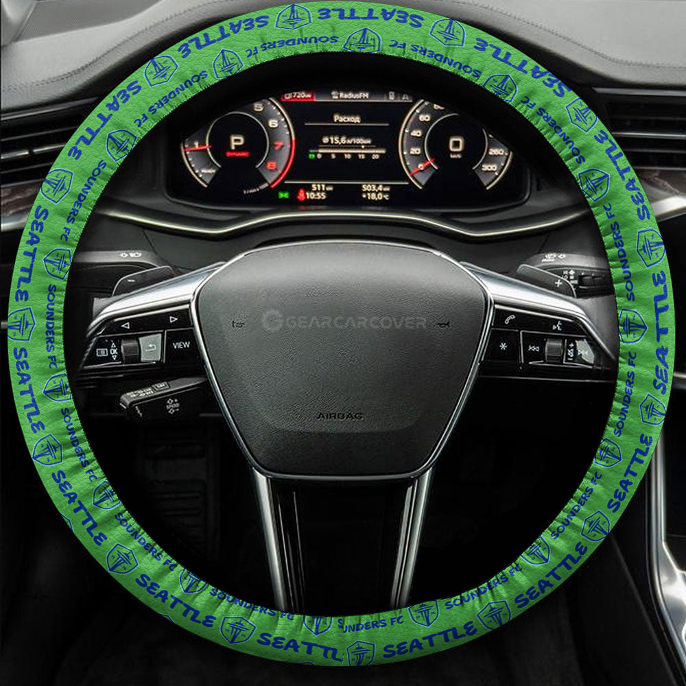 Seattle Sounders FC Steering Wheel Cover Sporty Team Collection - Gearcarcover - 3