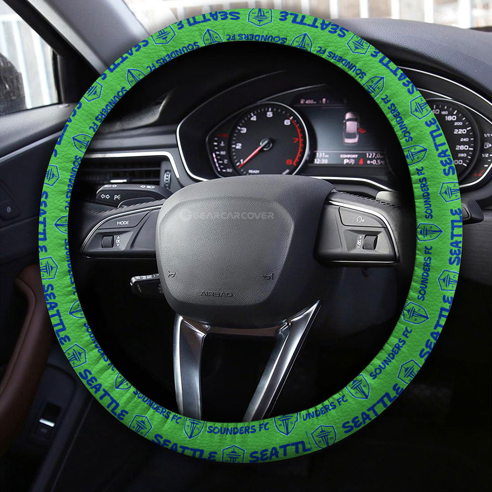 Seattle Sounders FC Steering Wheel Cover Sporty Team Collection - Gearcarcover - 4