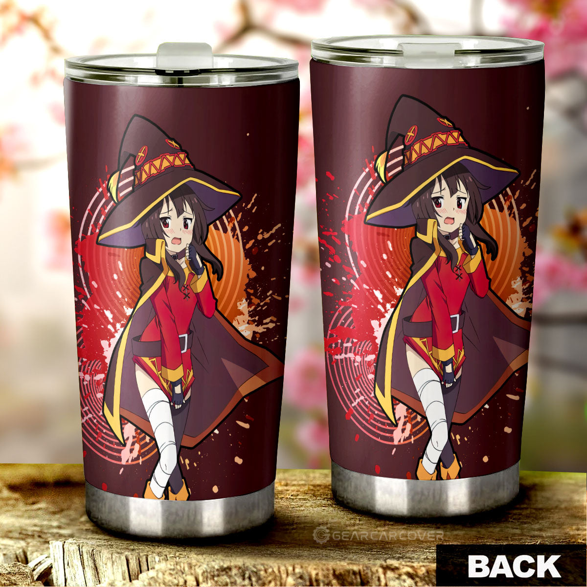 Sexy Girl Megumin Tumbler Cup Custom Car Accessories - Gearcarcover - 3