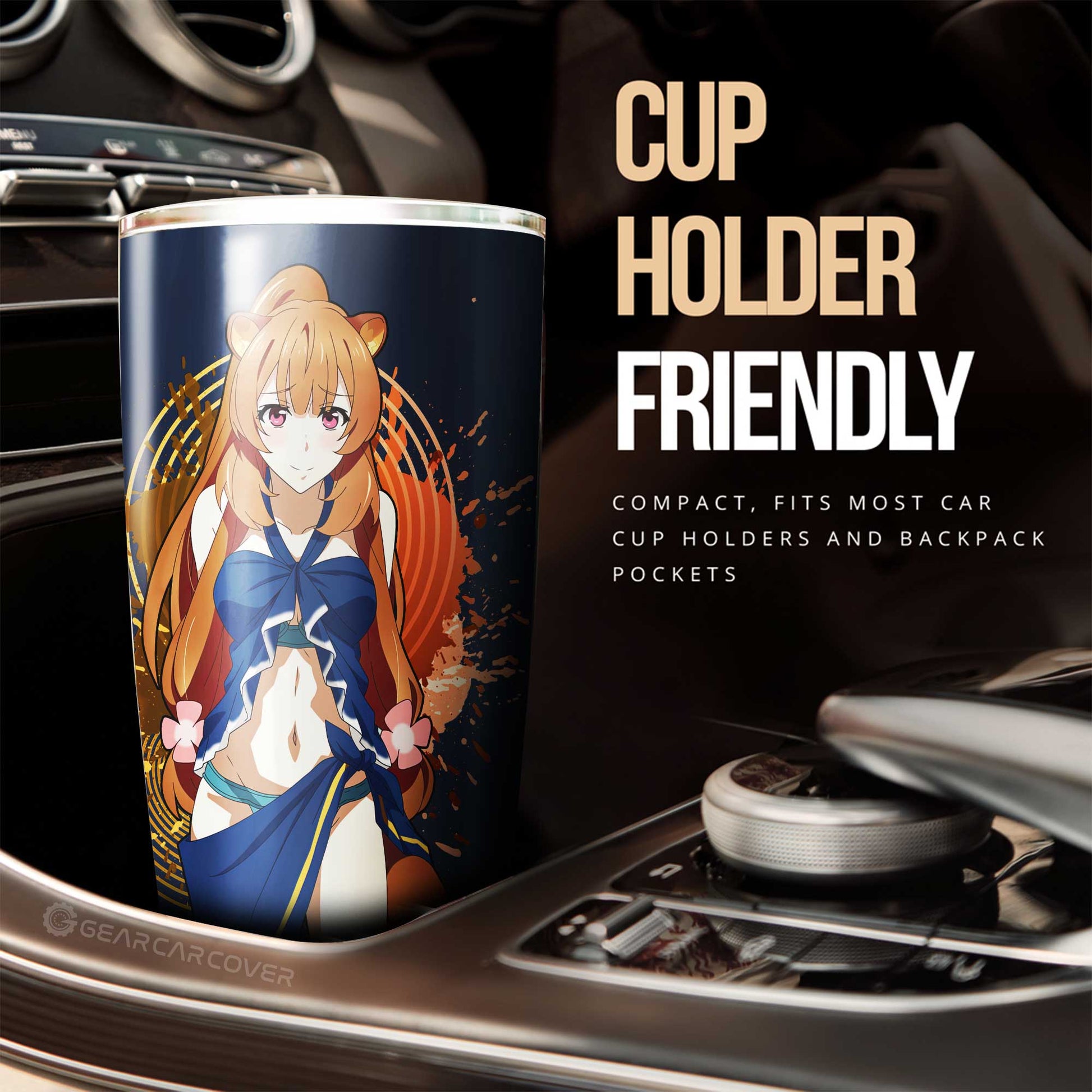 Sexy Girl Raphtalia Tumbler Cup Custom Shield Hero Car Accessories - Gearcarcover - 2
