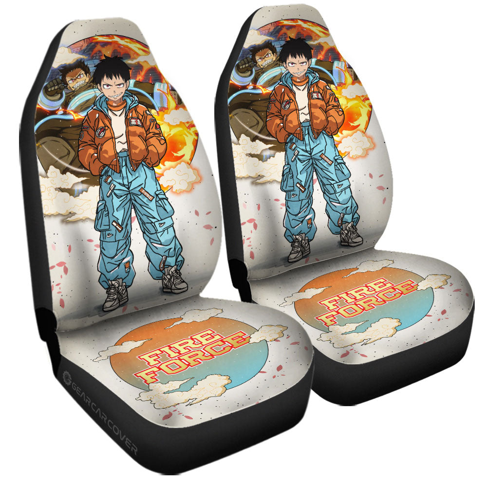 Shinra Kusakabe Car Seat Covers Anime Collection - Gearcarcover - 3