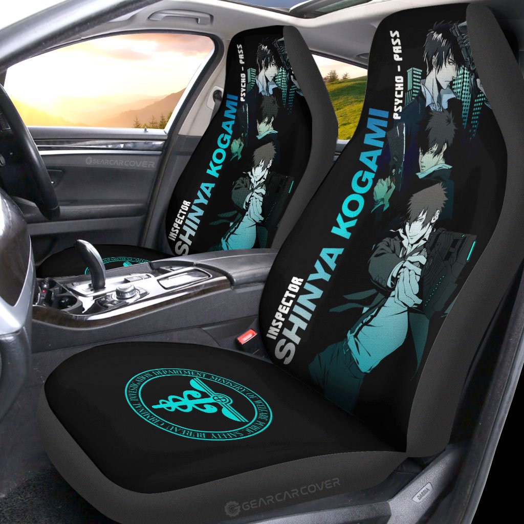 Shinya Kogami Car Seat Covers Custom Psycho-Pass Car Accessories - Gearcarcover - 2