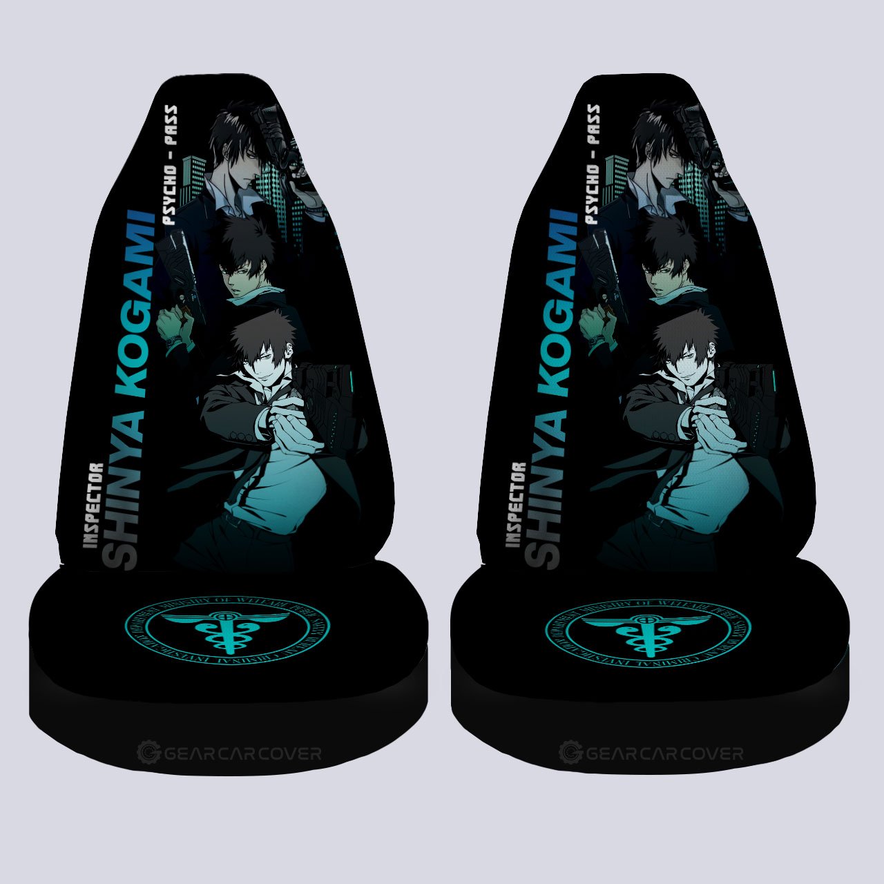 Shinya Kogami Car Seat Covers Custom Psycho-Pass Car Accessories - Gearcarcover - 4