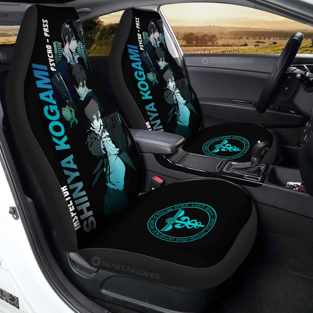 Shinya Kogami Car Seat Covers Custom Psycho-Pass Car Accessories - Gearcarcover - 1