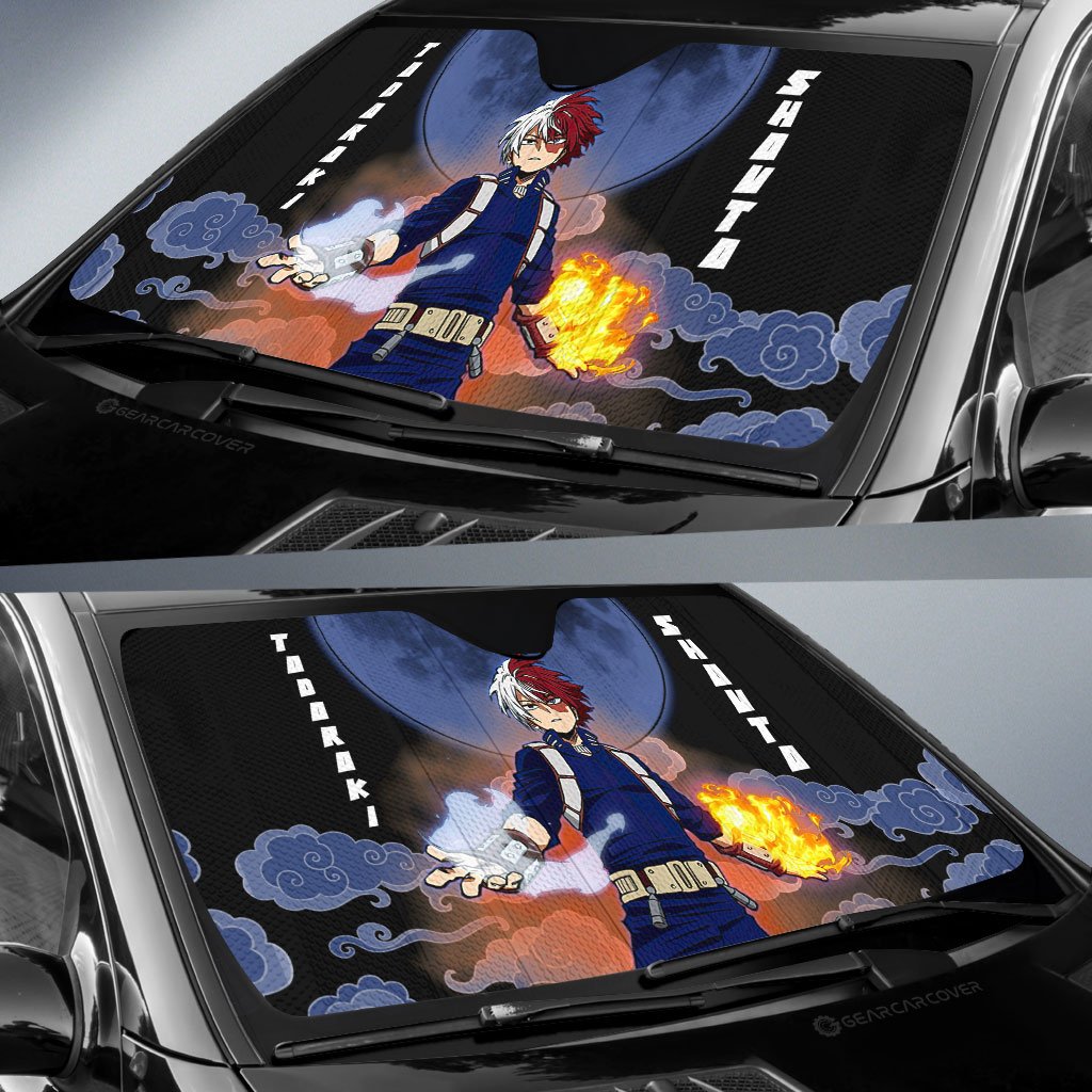 Shoto Todoroki Car Sunshade Custom My Hero Academia Anime Car Accessories - Gearcarcover - 2