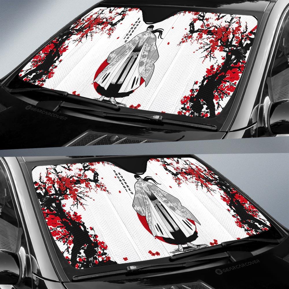 Shunsui Kyoraku Car Sunshade Custom Janpan Style Bleach Car Accessories - Gearcarcover - 2