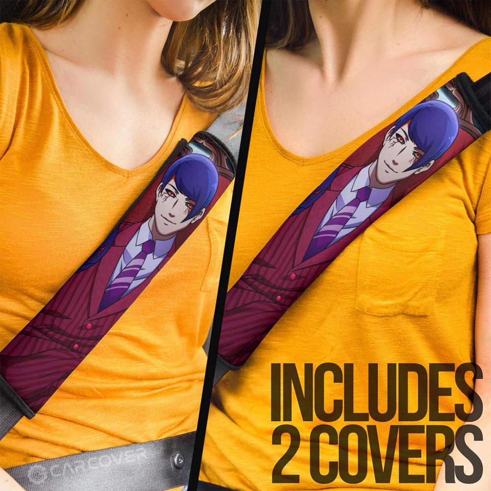 Shuu Tsukiyama Seat Belt Covers Custom Car Accessories - Gearcarcover - 3
