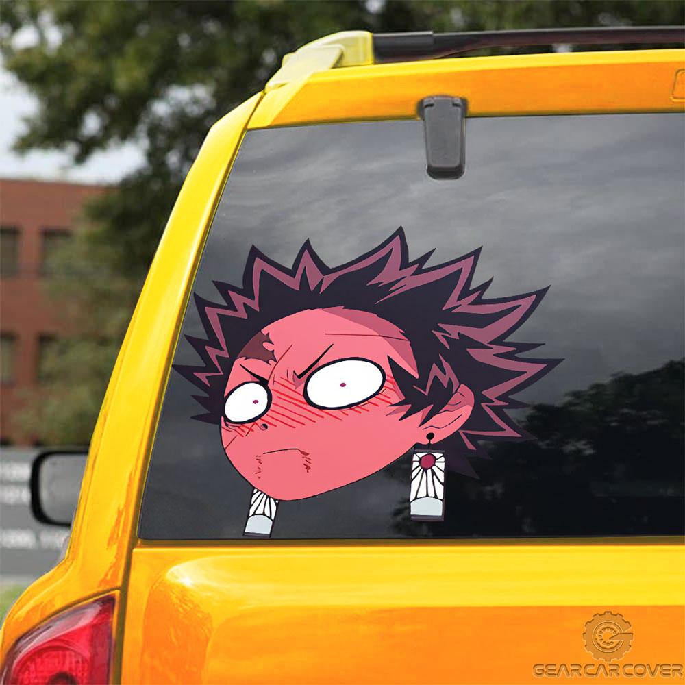 Shy Tanjiro Face Car Sticker Custom Car Accessories - Gearcarcover - 3