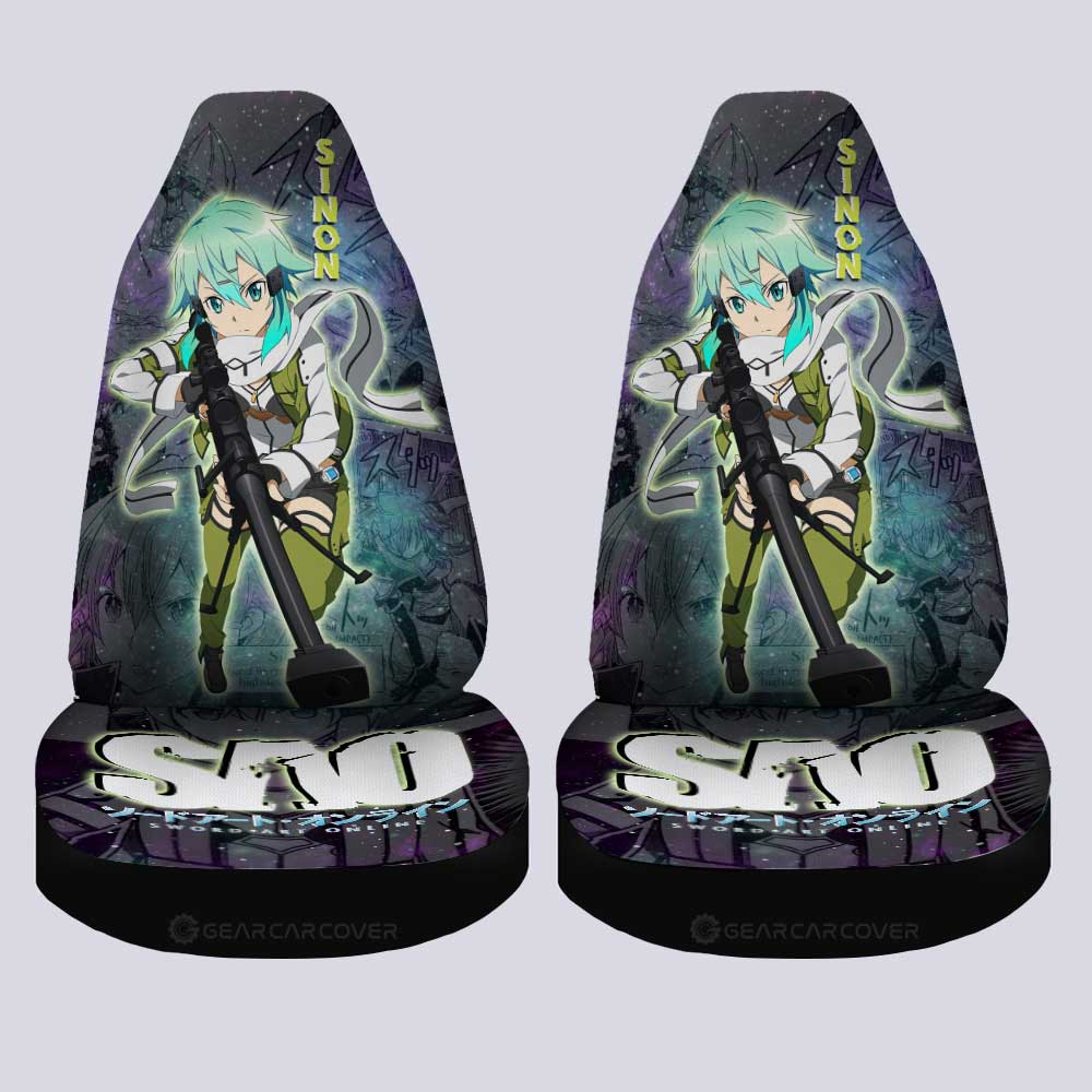 Sinon Car Seat Covers Custom Manga Galaxy Style - Gearcarcover - 4