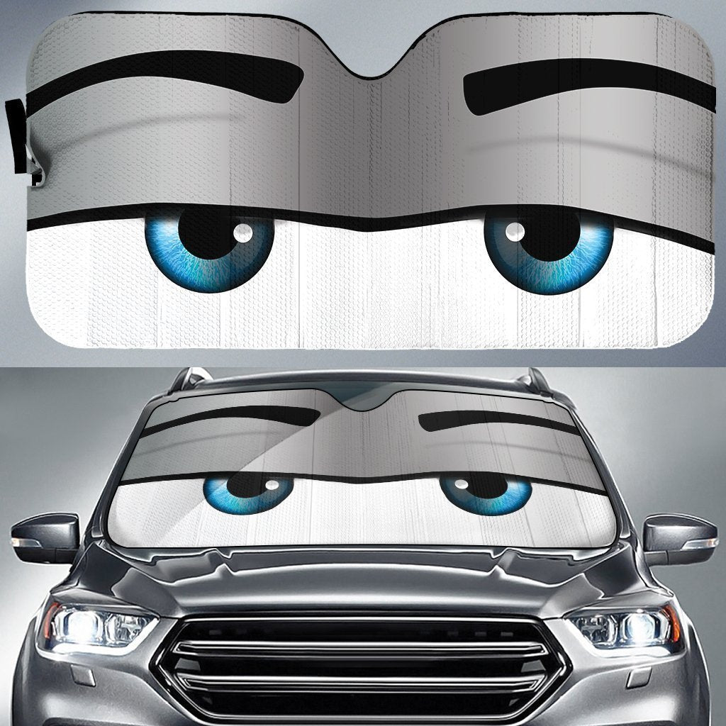 Sleepy Car Eyes Sun Shade Custom Car Accessories